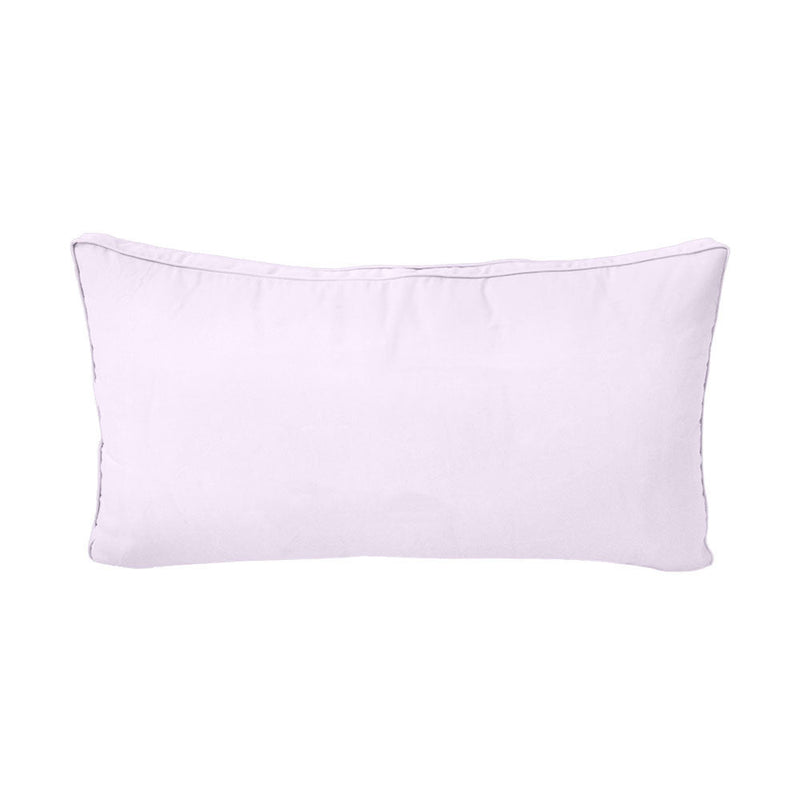 STYLE 2 Pillow & Bolster Cushion for Outdoor Indoor Daybed Porch Swing Bed Twin Size Piped Trim AD107 | COVERS ONLY |