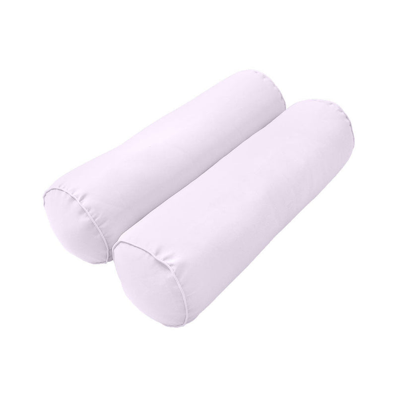 STYLE 2 Pillow & Bolster Cushion for Outdoor Indoor Daybed Porch Swing Bed Twin Size Piped Trim AD107 | COVERS ONLY |