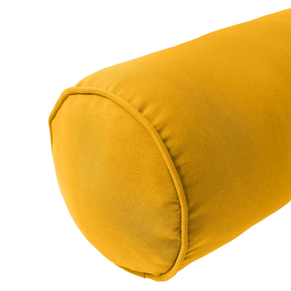 STYLE 2 Pillow & Bolster Cushion for Outdoor Indoor Daybed Porch Swing Bed Twin Size Piped Trim AD108 | COVERS ONLY |