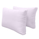 STYLE 2 - Mattress & Pillow Bolster Cushion for Outdoor Indoor Daybed Porch Swing Bed Knife Edge Twin Size AD107 | COVERS ONLY |
