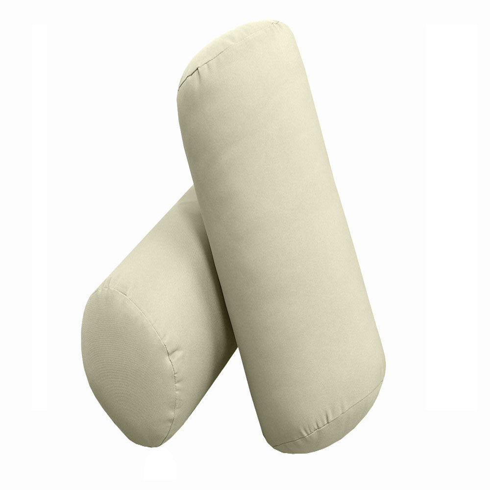 STYLE 2 - Mattress & Pillow Bolster Cushion for Outdoor Indoor Daybed Porch Swing Bed Knife Edge Twin-XL Size AD005 | COVERS ONLY |