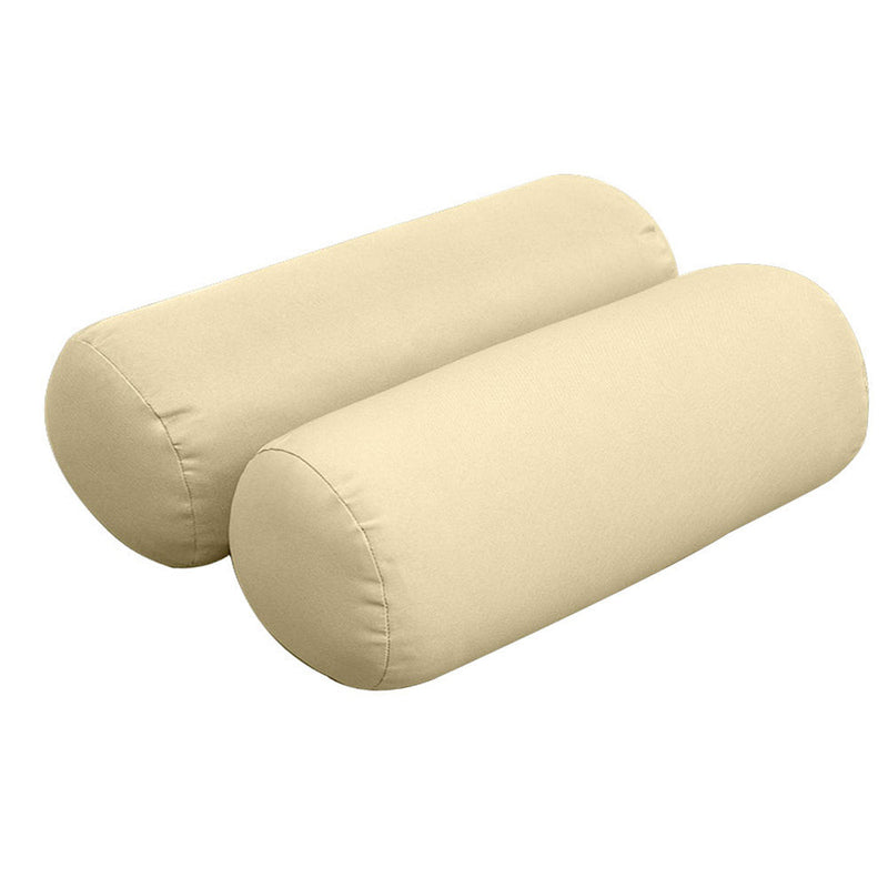 STYLE 2 - Mattress & Pillow Bolster Cushion for Outdoor Indoor Daybed Porch Swing Bed Knife Edge Twin-XL Size AD103 | COVERS ONLY |