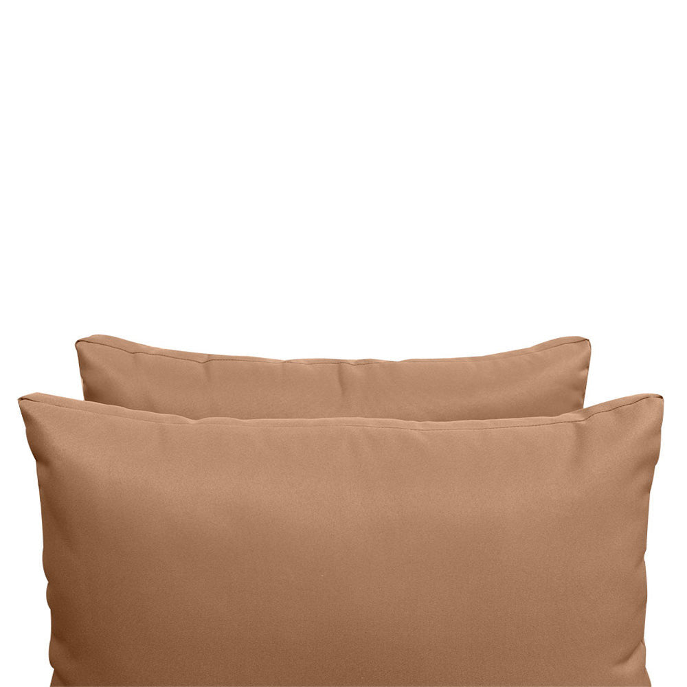 Outdoor daybed styled with cushion set, ideal for patio or garden lounging