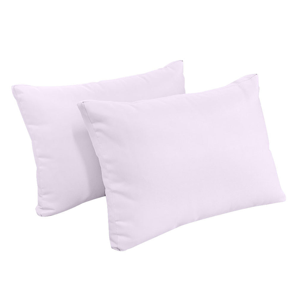 STYLE 2 - Mattress & Pillow Bolster Cushion for Outdoor Indoor Daybed Porch Swing Bed Knife Edge Twin-XL Size AD107 | COVERS ONLY |