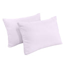 STYLE 2 - Mattress & Pillow Bolster Cushion for Outdoor Indoor Daybed Porch Swing Bed Knife Edge Twin-XL Size AD107 | COVERS ONLY |