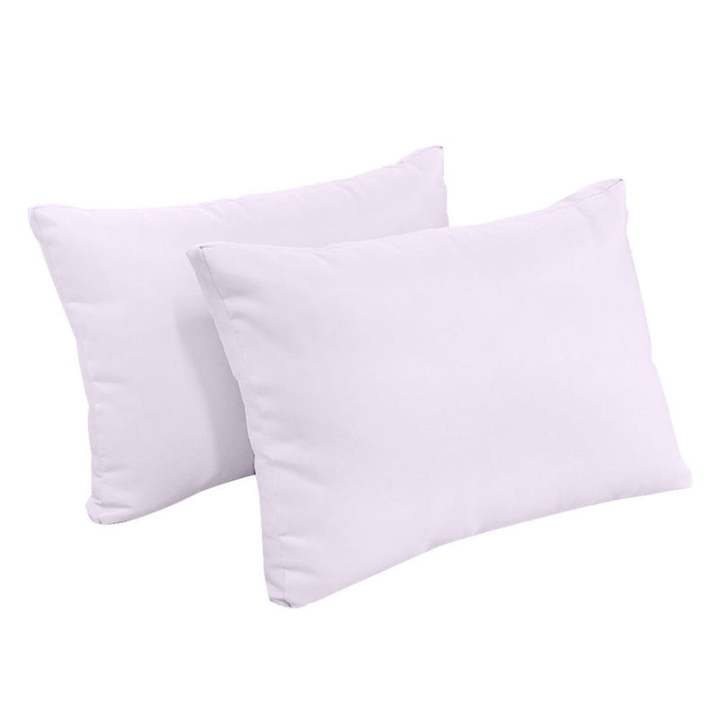 STYLE 2 - Mattress & Pillow Bolster Cushion for Outdoor Indoor Daybed Porch Swing Bed Knife Edge Twin-XL Size AD107 | COVERS ONLY |