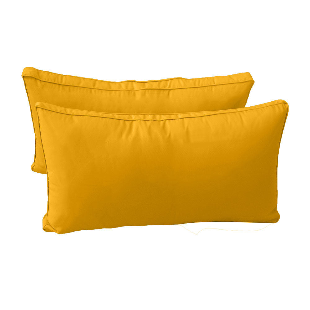 STYLE 2 - Mattress & Pillow Bolster Cushion for Outdoor Indoor Daybed Porch Swing Bed Twin-XL Size AD108 | COVERS ONLY |