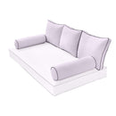 STYLE 3 pillow and bolster cushion set for daybeds, porch swings, or beds – indoor and outdoor use with durable knife-edge design. — cover only