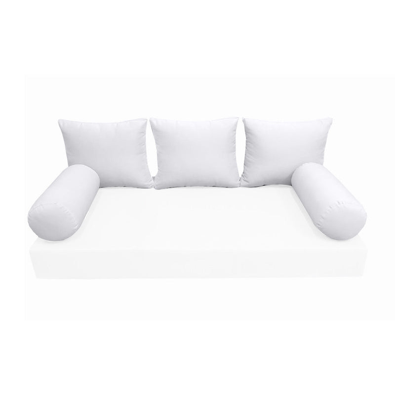 STYLE 3 Pillow & Bolster Cushion for Outdoor Indoor Daybed Porch Swing Bed Crib Size Knife Edge AD105 | COVERS ONLY |