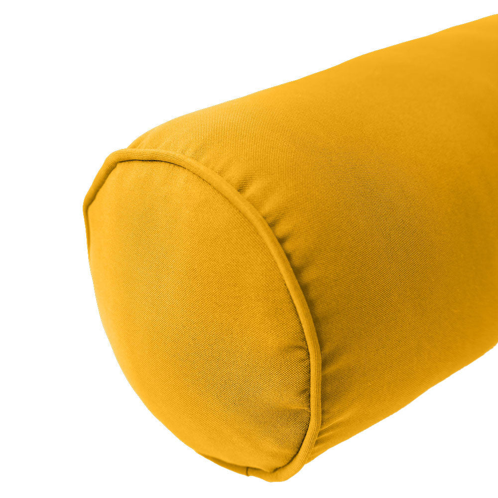 STYLE 3 Pillow & Bolster Cushion for Outdoor Indoor Daybed Porch Swing Bed Crib Size Piped Trim AD108 | COVERS ONLY |