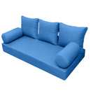 STYLE 3 pillow and bolster cushion set for daybeds, porch swings, or beds – indoor and outdoor use with durable knife-edge design. — cover only