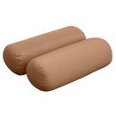 Cushion and bolster set styled on a crib-size daybed with natural light background