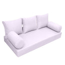 Elegant cushion and bolster set featuring refined craftsmanship and knife-edge detailing, designed for versatile indoor and outdoor comfort