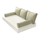 STYLE 3 pillow and bolster cushion set for daybeds, porch swings, or beds – indoor and outdoor use with durable knife-edge design. — cover only