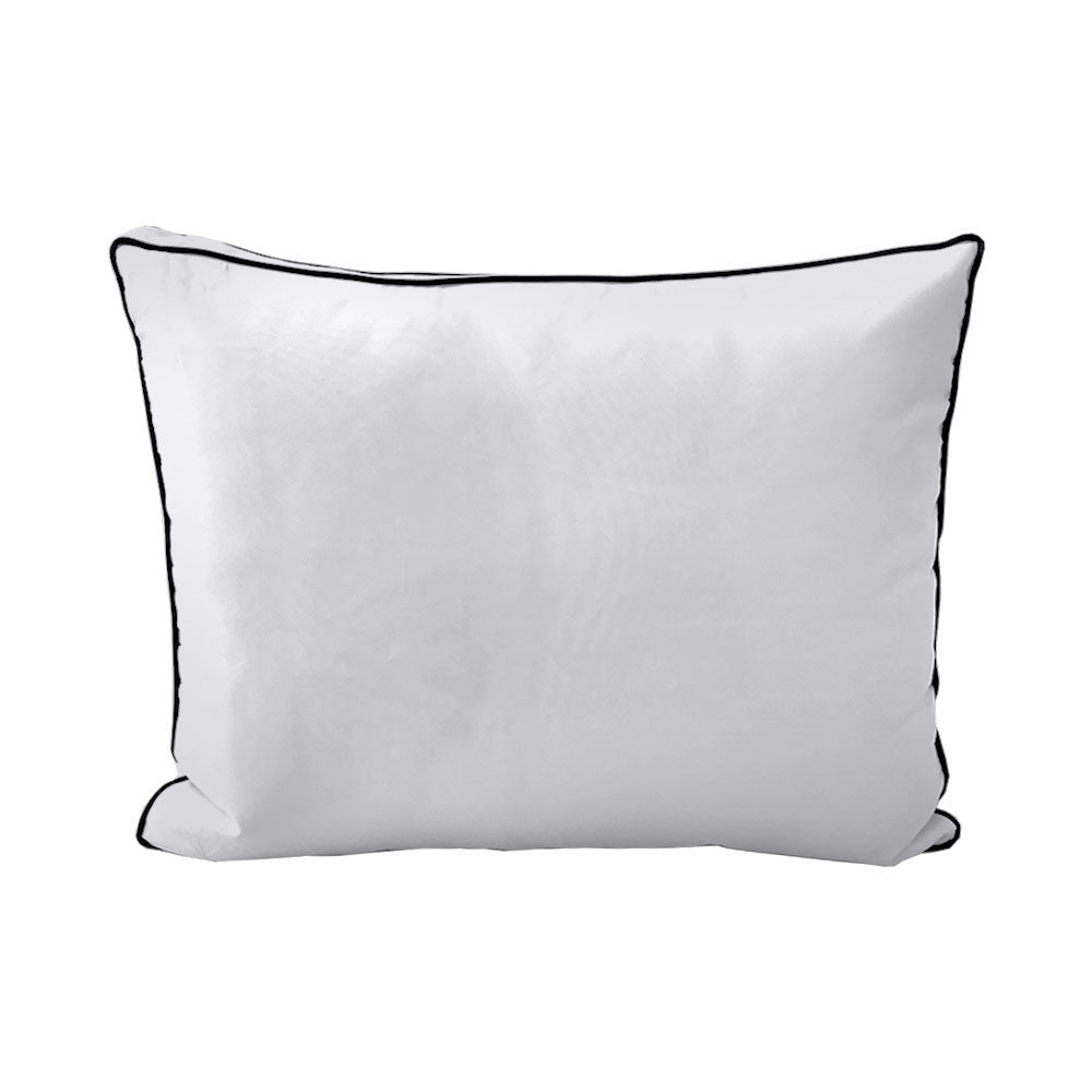 STYLE 3 Pillow & Bolster Cushion for Outdoor Indoor Daybed Porch Swing Bed Full Size Contrast Trim AD105 | COVERS ONLY |