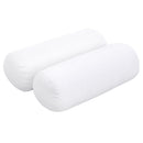 Cushion and bolster set styled on a crib-size daybed with natural light background