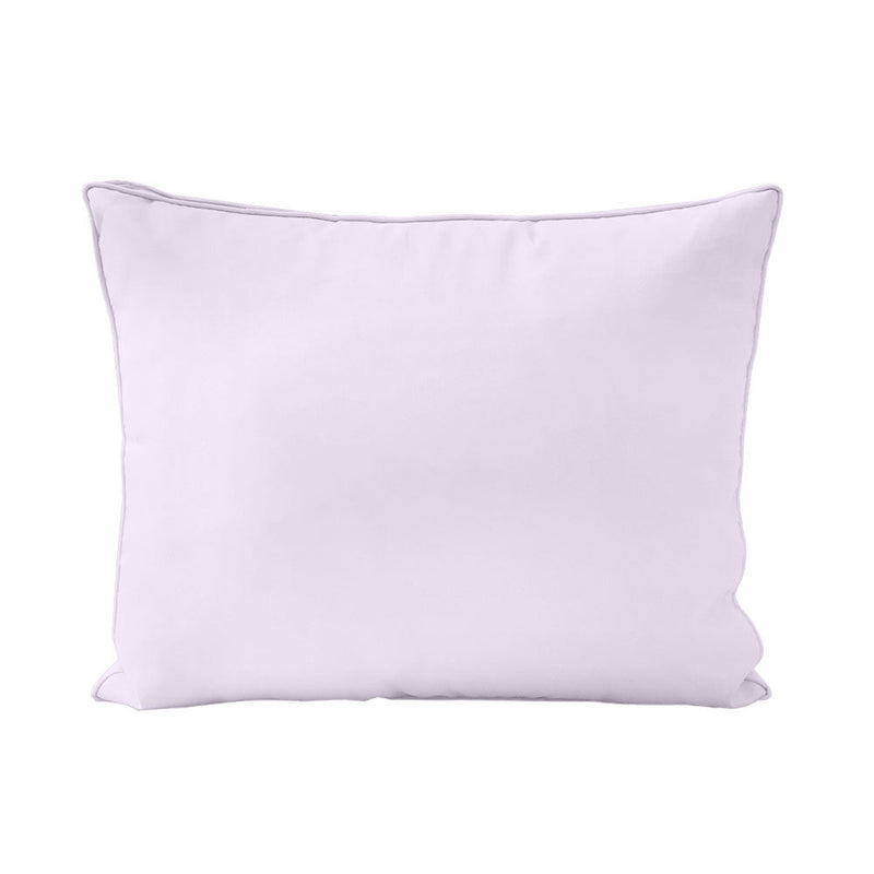 STYLE 3 Pillow & Bolster Cushion for Outdoor Indoor Daybed Porch Swing Bed Full Size Piped Trim AD107 | COVERS ONLY |
