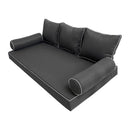 STYLE 3 pillow and bolster cushion set for daybeds, porch swings, or beds – indoor and outdoor use with durable knife-edge design. — cover only