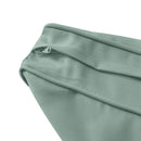 STYLE 3 - Mattress & Pillow Bolster Cushion for Outdoor Indoor Daybed Porch Swing Bed Piped Trim Full Size AD002 | COVERS ONLY |