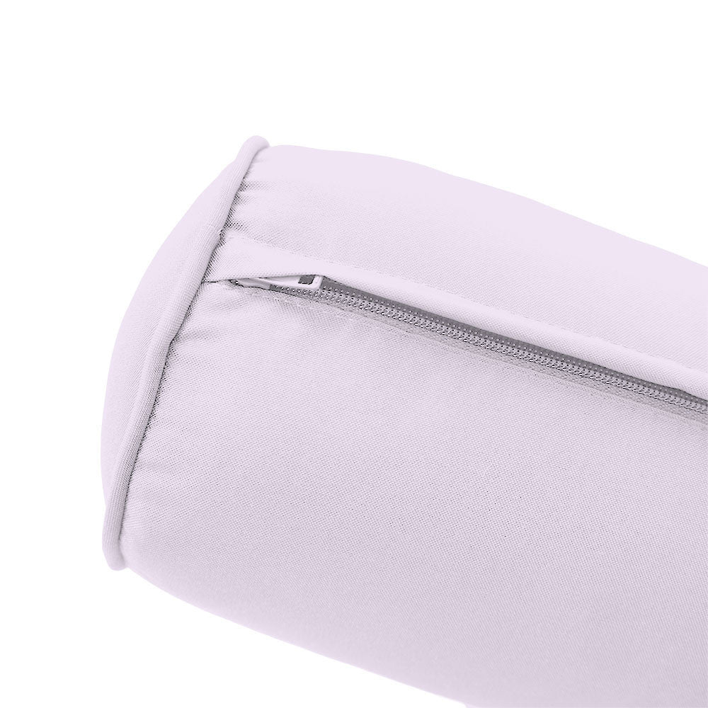 STYLE 3 - Mattress & Pillow Bolster Cushion for Outdoor Indoor Daybed Porch Swing Bed Piped Trim Full Size AD107 | COVERS ONLY |