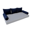 Elegant cushion and bolster set featuring refined craftsmanship and knife-edge detailing, designed for versatile indoor and outdoor comfort.
