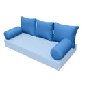 STYLE 3 pillow and bolster cushion set for daybeds, porch swings, or beds – indoor and outdoor use with durable knife-edge design. — cover only