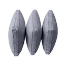 STYLE 3 Pillow & Bolster Cushion for Outdoor Indoor Daybed Porch Swing Bed Queen Size Piped Trim AD001 | COVERS ONLY |