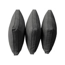 STYLE 3 Pillow & Bolster Cushion for Outdoor Indoor Daybed Porch Swing Bed Queen Size Piped Trim AD003 | COVERS ONLY |