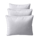 STYLE 3 Pillow & Bolster Cushion for Outdoor Indoor Daybed Porch Swing Bed Queen Size Piped Trim AD105 | COVERS ONLY |