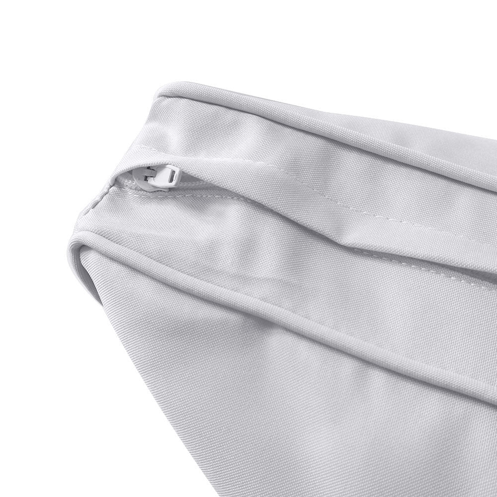 STYLE 3 Pillow & Bolster Cushion for Outdoor Indoor Daybed Porch Swing Bed Queen Size Piped Trim AD105 | COVERS ONLY |