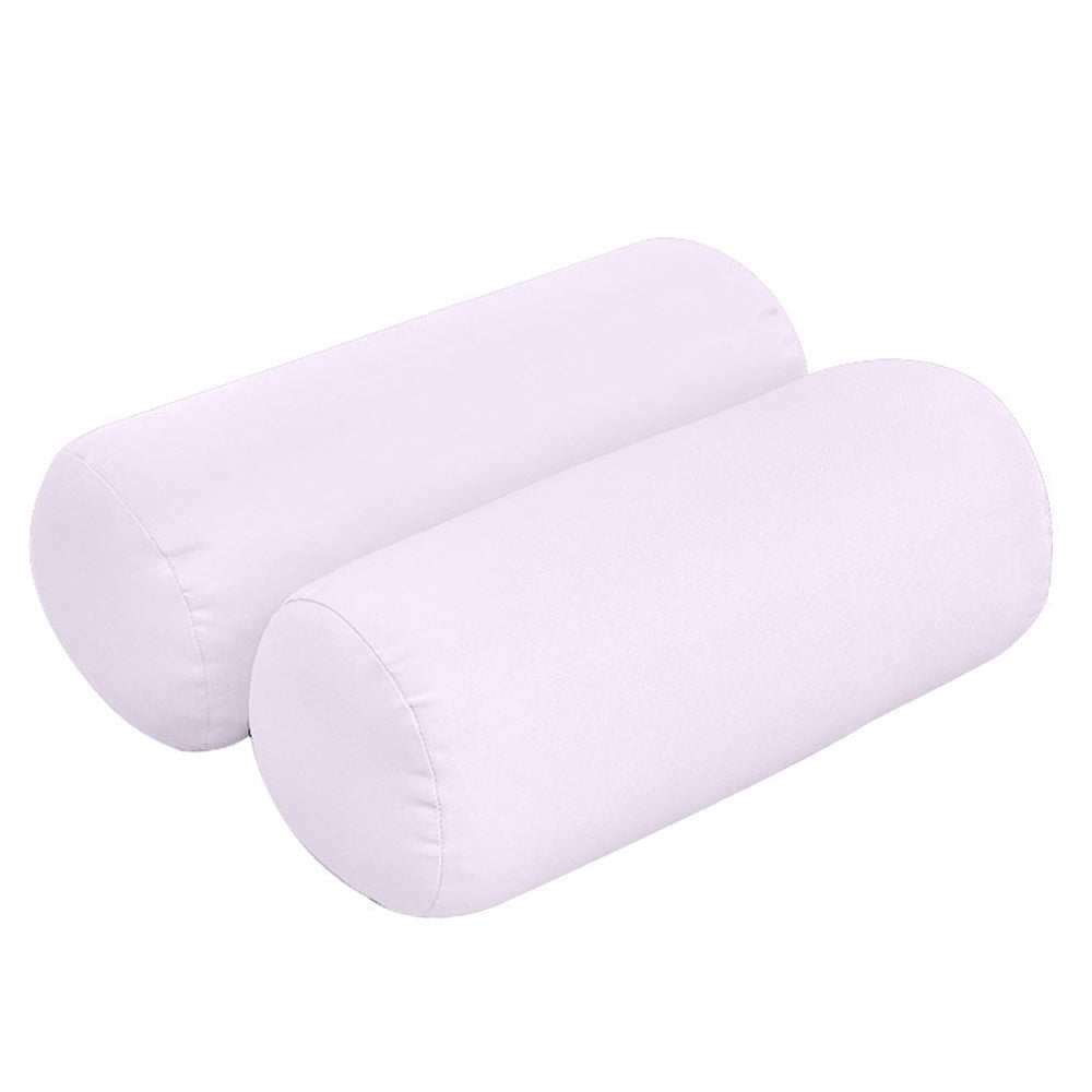 Cushion and bolster set styled on a crib-size daybed with natural light background
