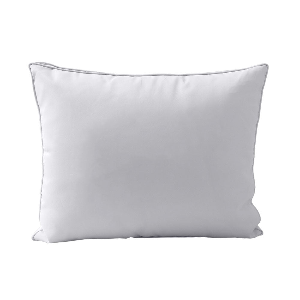 STYLE 3 - Mattress & Pillow Bolster Cushion for Outdoor Indoor Daybed Porch Swing Bed Piped Trim Queen Size AD105 | COVERS ONLY |