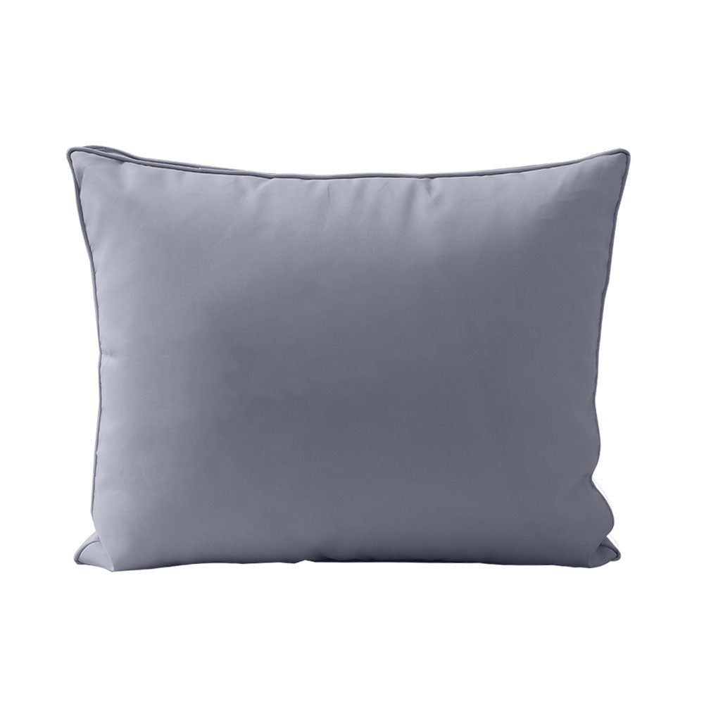 STYLE 3 Pillow & Bolster Cushion for Outdoor Indoor Daybed Porch Swing Bed Twin Size Piped Trim AD001 | COVERS ONLY |