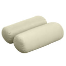 Cushion and bolster set styled on a crib-size daybed with natural light background