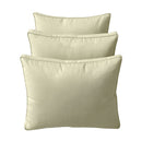 STYLE 3 - Mattress & Pillow Bolster Cushion for Outdoor Indoor Daybed Porch Swing Bed Piped Trim Twin Size AD005 | COVERS ONLY |