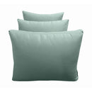Outdoor daybed styled with cushion set, ideal for patio or garden lounging