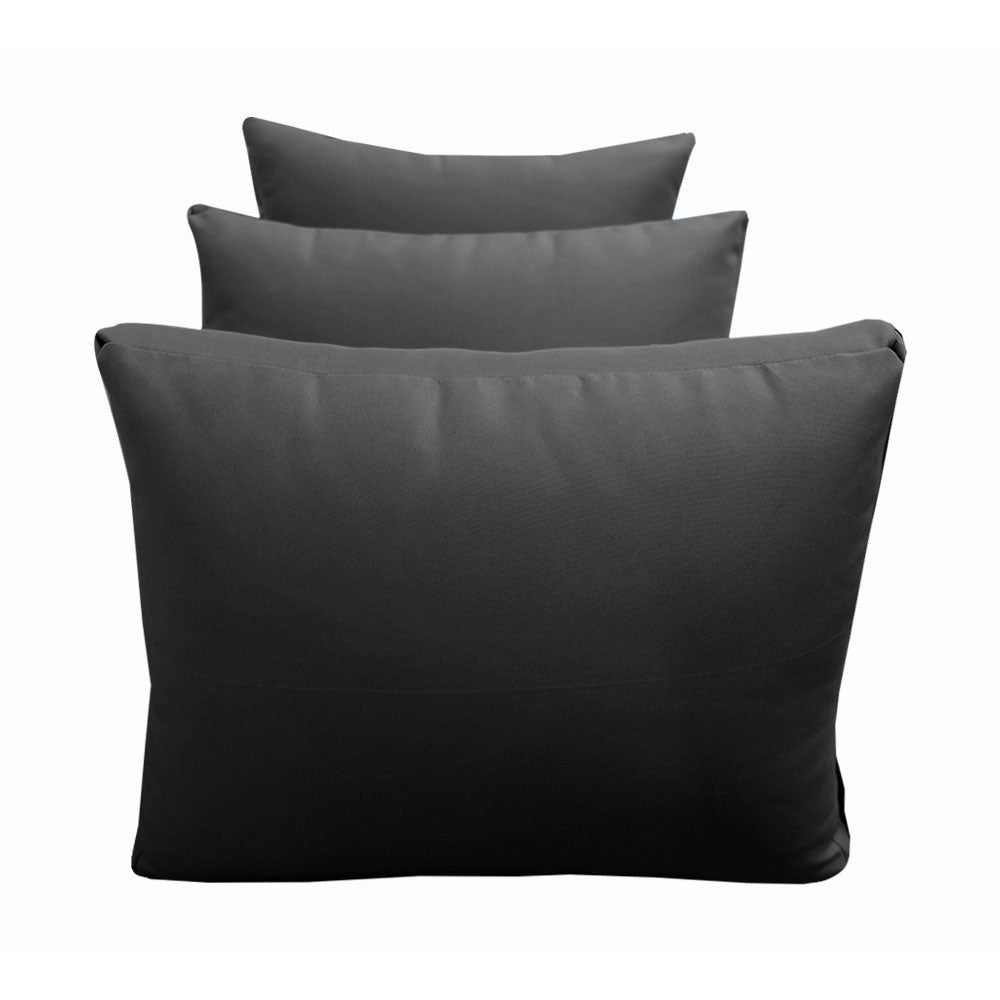 Outdoor daybed styled with cushion set, ideal for patio or garden lounging
