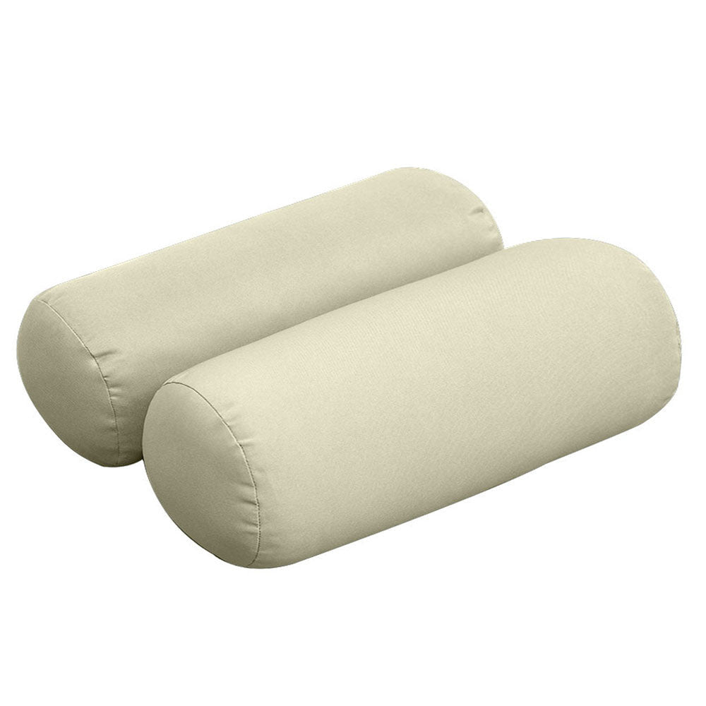 STYLE 3 - Mattress & Pillow Bolster Cushion for Outdoor Indoor Daybed Porch Swing Bed Knife Edge Twin-XL Size AD005 | COVERS ONLY |