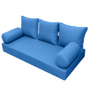 STYLE 3 pillow and bolster cushion set for daybeds, porch swings, or beds – indoor and outdoor use with durable knife-edge design. — cover only