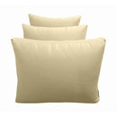 Outdoor daybed styled with cushion set, ideal for patio or garden lounging