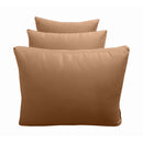 Outdoor daybed styled with cushion set, ideal for patio or garden lounging