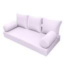 STYLE 3 pillow and bolster cushion set for daybeds, porch swings, or beds – indoor and outdoor use with durable knife-edge design. — cover only
