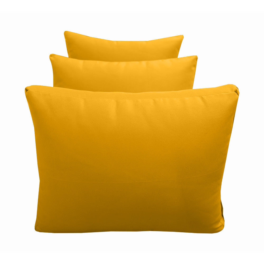 Outdoor daybed styled with cushion set, ideal for patio or garden lounging