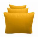Outdoor daybed styled with cushion set, ideal for patio or garden lounging