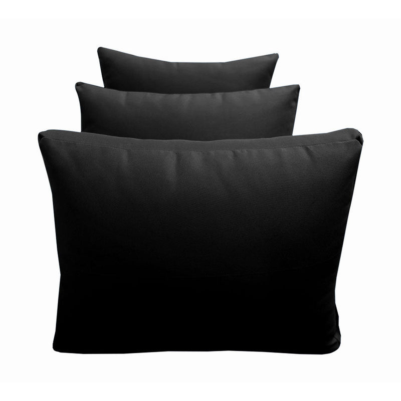 STYLE 3 - Mattress & Pillow Bolster Cushion for Outdoor Indoor Daybed Porch Swing Bed Knife Edge Twin-XL Size AD109 | COVERS ONLY |