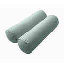 STYLE 3 - Mattress & Pillow Bolster Cushion for Outdoor Indoor Daybed Porch Swing Bed Piped Trim Twin-XL Size AD002 | COVERS ONLY |