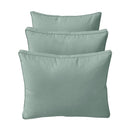STYLE 3 - Mattress & Pillow Bolster Cushion for Outdoor Indoor Daybed Porch Swing Bed Piped Trim Twin-XL Size AD002 | COVERS ONLY |
