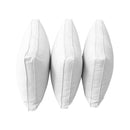 STYLE 3 - Mattress & Pillow Bolster Cushion for Outdoor Indoor Daybed Porch Swing Bed Piped Trim Twin-XL Size AD106 | COVERS ONLY |