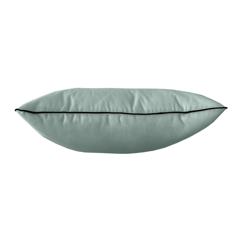 STYLE 4 Pillow & Bolster Cushion for Outdoor Indoor Daybed Porch Swing Bed Crib Size Contrast Trim AD001 | COVERS ONLY |