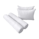 STYLE 4 Pillow & Bolster Cushion for Outdoor Indoor Daybed Porch Swing Bed Crib Size Piped Trim AD105 | COVERS ONLY |